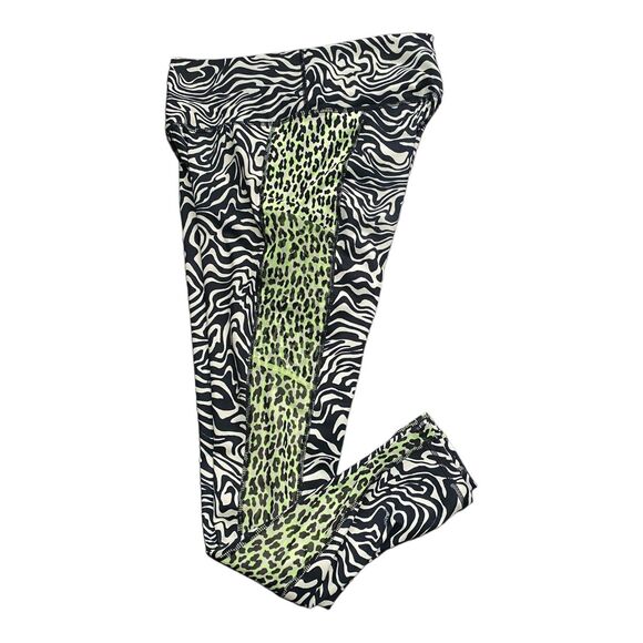 Fabletics Powerhold leggings Marbled Zebra/Highlighter Wavy Cheetah size S - Picture 2 of 12
